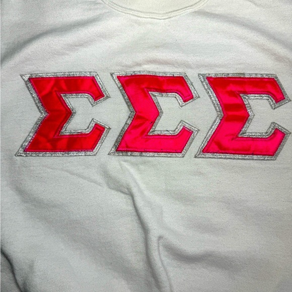 Sigma Sigma Sigma Letter Sweatshirt - Picture 8 of 9
